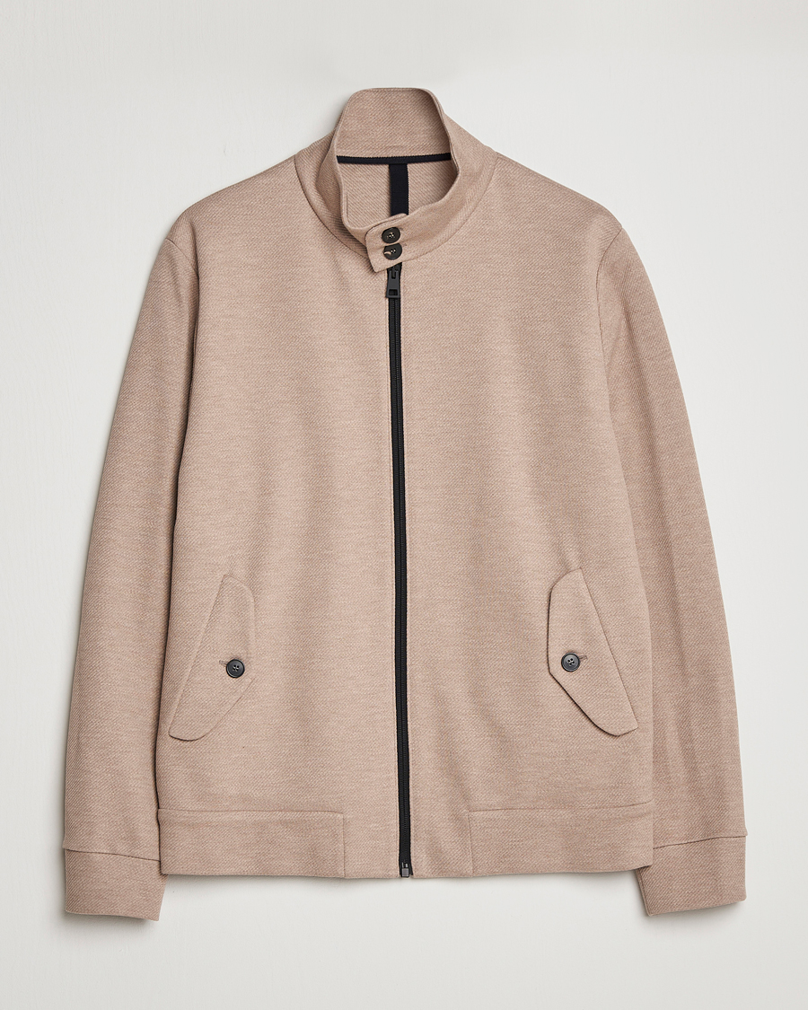 Herre | Jakker | Harris Wharf London | Loro Piana Cavalry Twill Harrington Jacket Oat