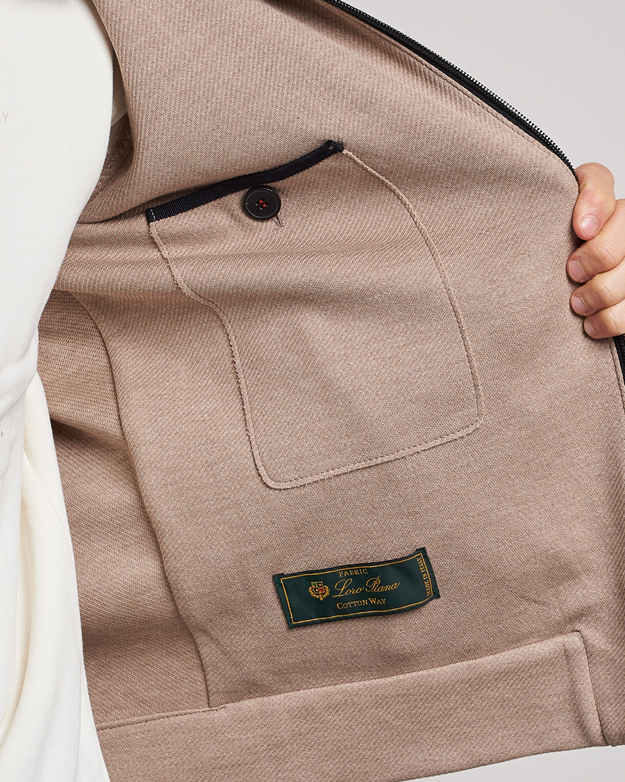 Herre | Jakker | Harris Wharf London | Loro Piana Cavalry Twill Harrington Jacket Oat