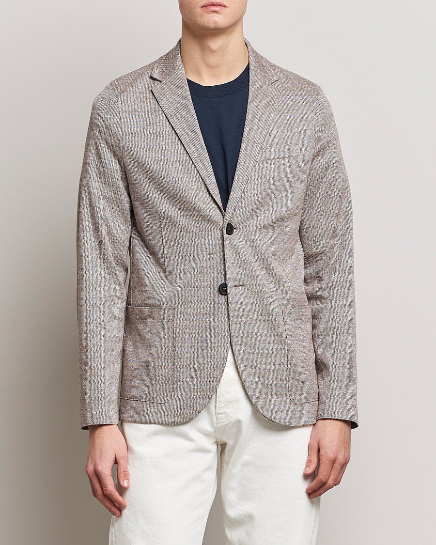 Herre |  | Harris Wharf London | Linen Blend Blazer Tobacco