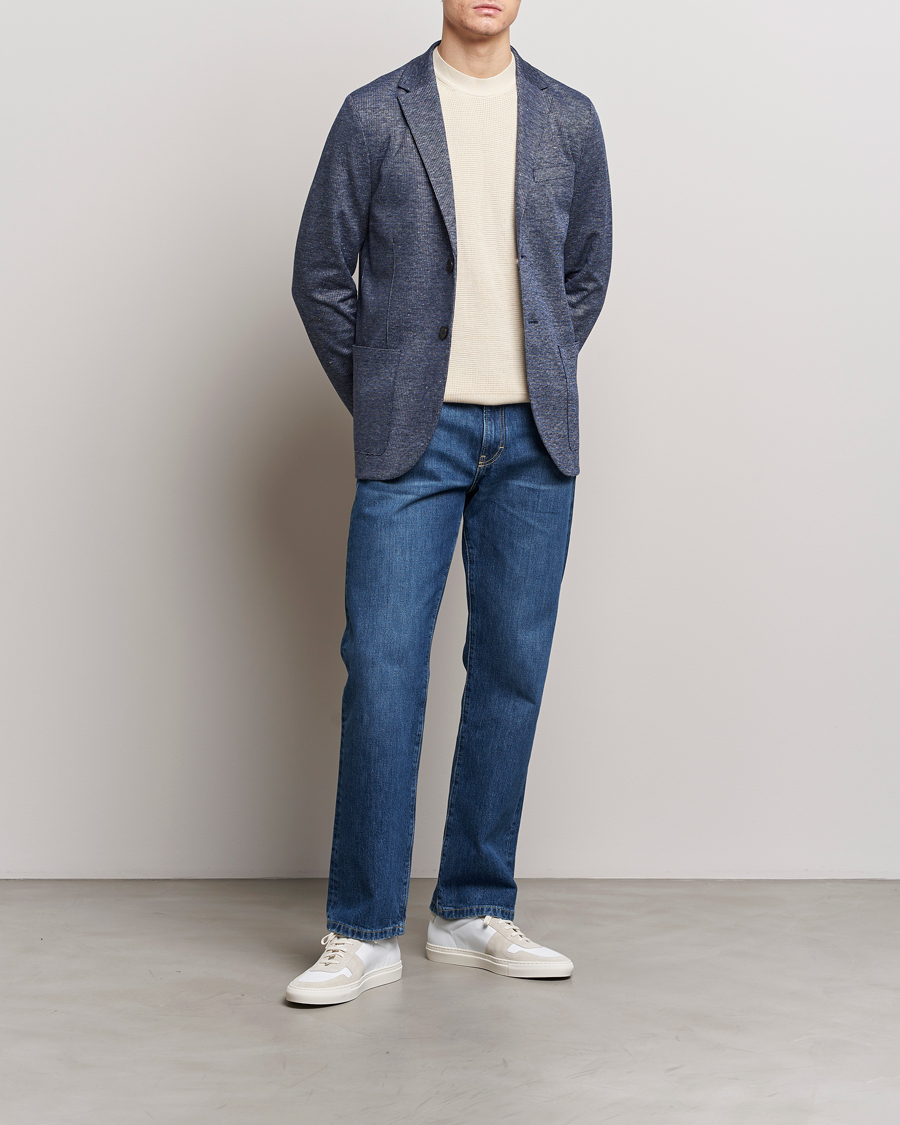 Herre | Blazere & jakker | Harris Wharf London | Linen Blend Blazer Denim