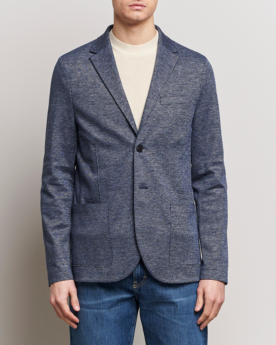Herre | Blazere & jakker | Harris Wharf London | Linen Blend Blazer Denim