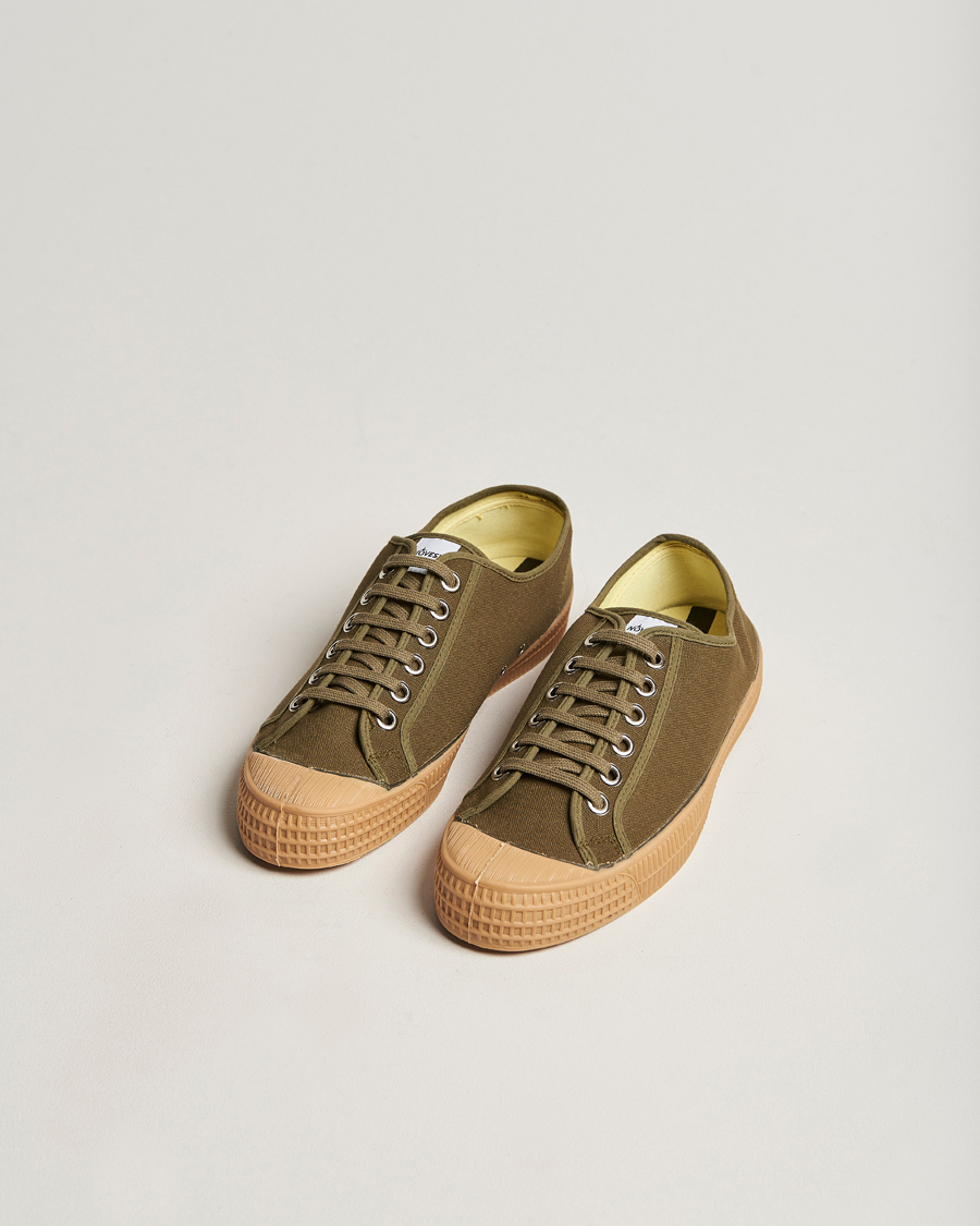 Herre | Novesta Star Master Organic Cotton Sneaker Military/Transparant | Novesta | Star Master Organic Cotton Sneaker Military/Transparant