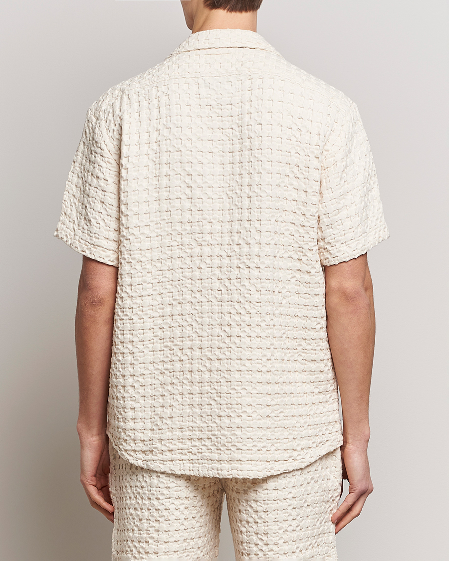 Herre | Skjorter | OAS | Cuba Waffle Shirt Ecru
