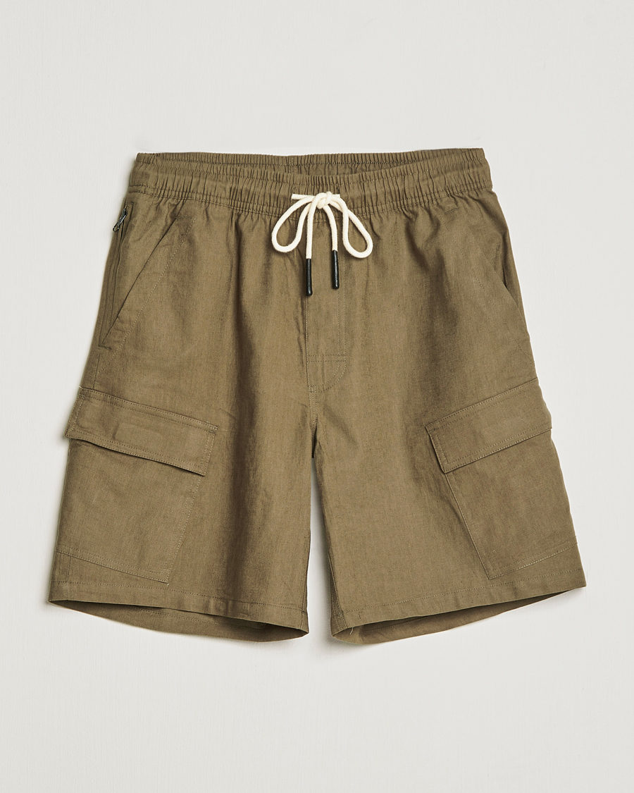 Herre | Shorts | OAS | Cargo Linen Shorts Army