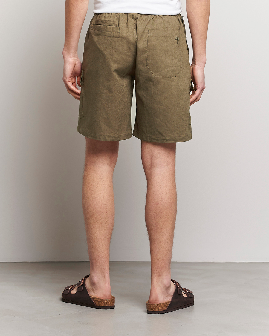 Herre | Shorts | OAS | Cargo Linen Shorts Army