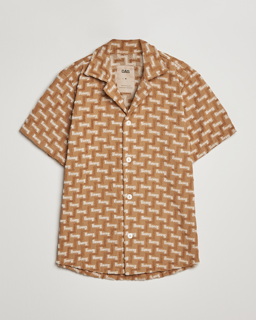 Herre | Skjorter | OAS | Terry Cuba Short Sleeve Shirt Camel