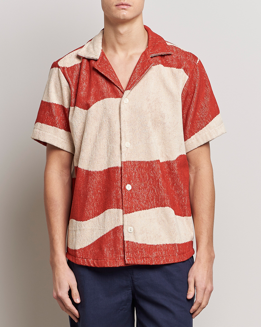 Herre | Skjorter | OAS | Terry Cuba Short Sleeve Shirt Amber Dune