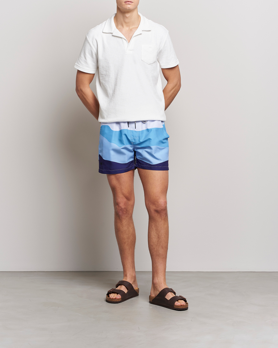 Herre | Badebukser | OAS | Printed Swimshorts Ice Wave