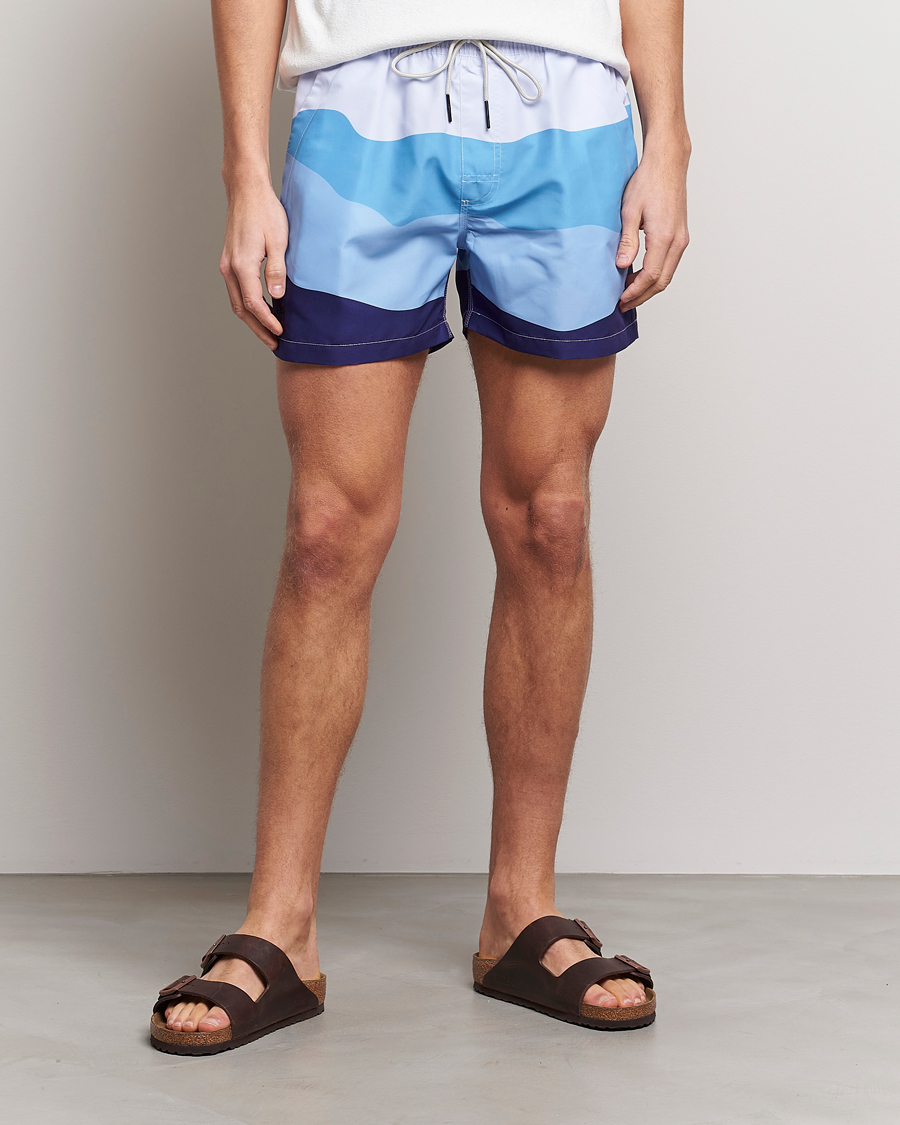 Herre | Badebukser | OAS | Printed Swimshorts Ice Wave