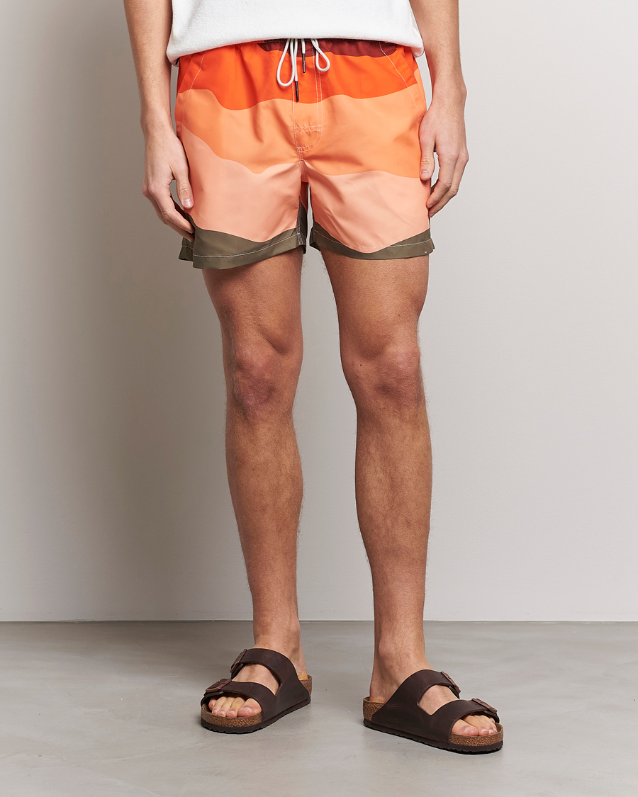 Herre | Badebukser | OAS | Printed Swimshorts Fire Wave