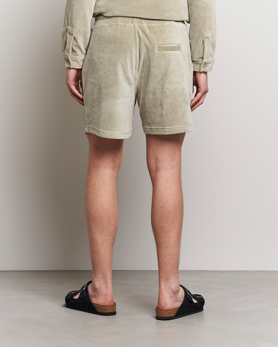 Herre | Shorts | OAS | Drawstring Velour Shorts Washed Grey