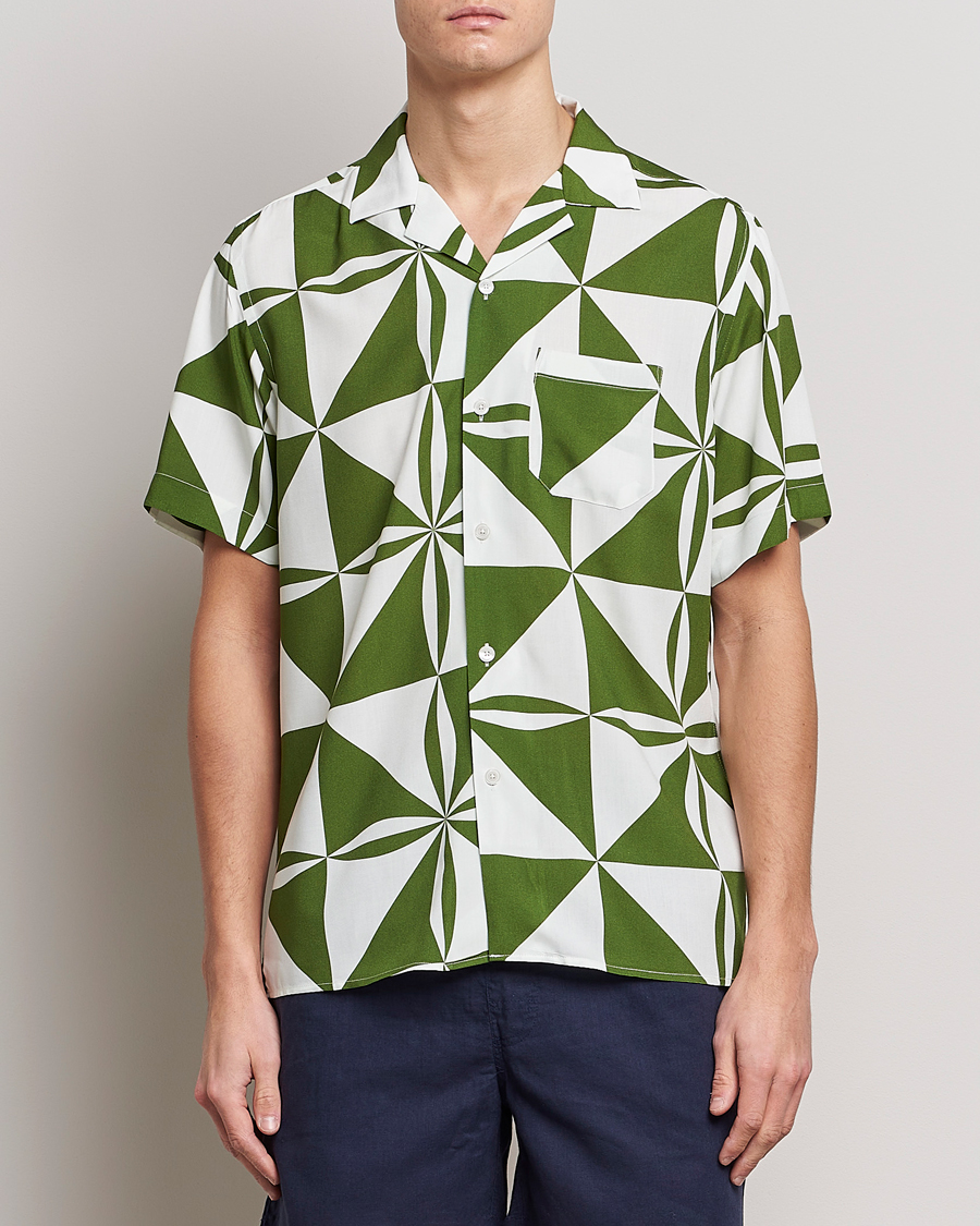 Herre | Skjorter | OAS | Viscose Resort Short Sleeve Shirt Bloomy Plateau