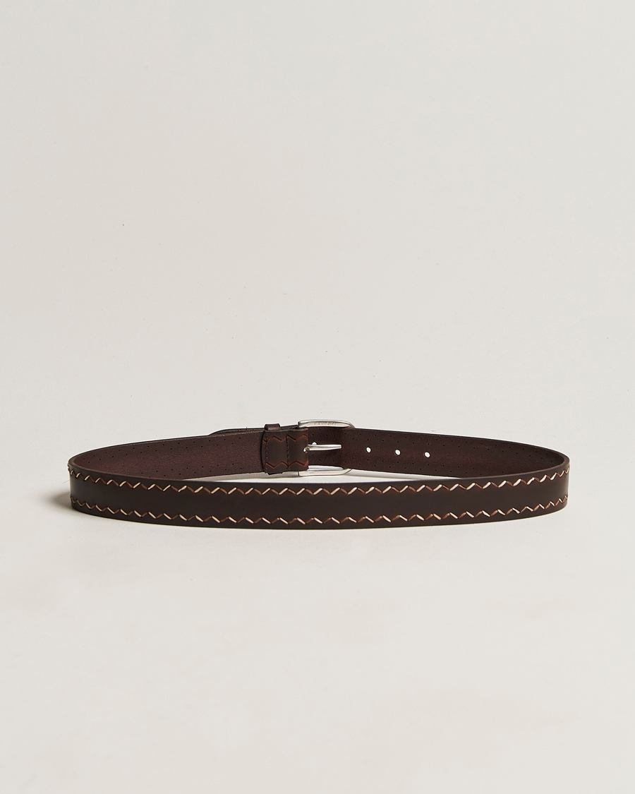 Herre | Orciani Bull Gaucho Leather Belt Dark Brown | Orciani | Bull Gaucho Leather Belt Dark Brown