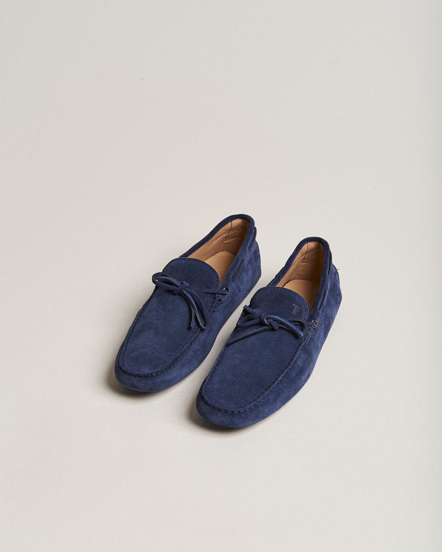 Herre | Tod's | Tod's | Laccetto Gommino Carshoe Navy Suede