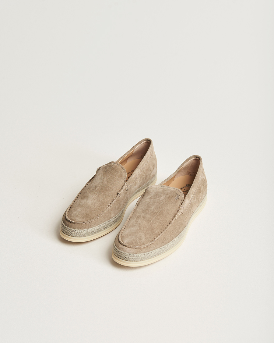 Herre | Tod's Raffia Loafers Taupe Suede | Tod's | Raffia Loafers Taupe Suede