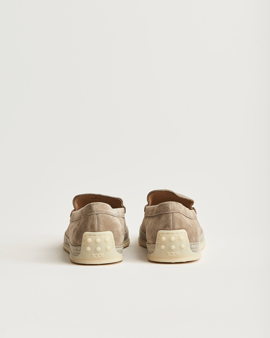 Herre | Tod's Raffia Loafers Taupe Suede | Tod's | Raffia Loafers Taupe Suede