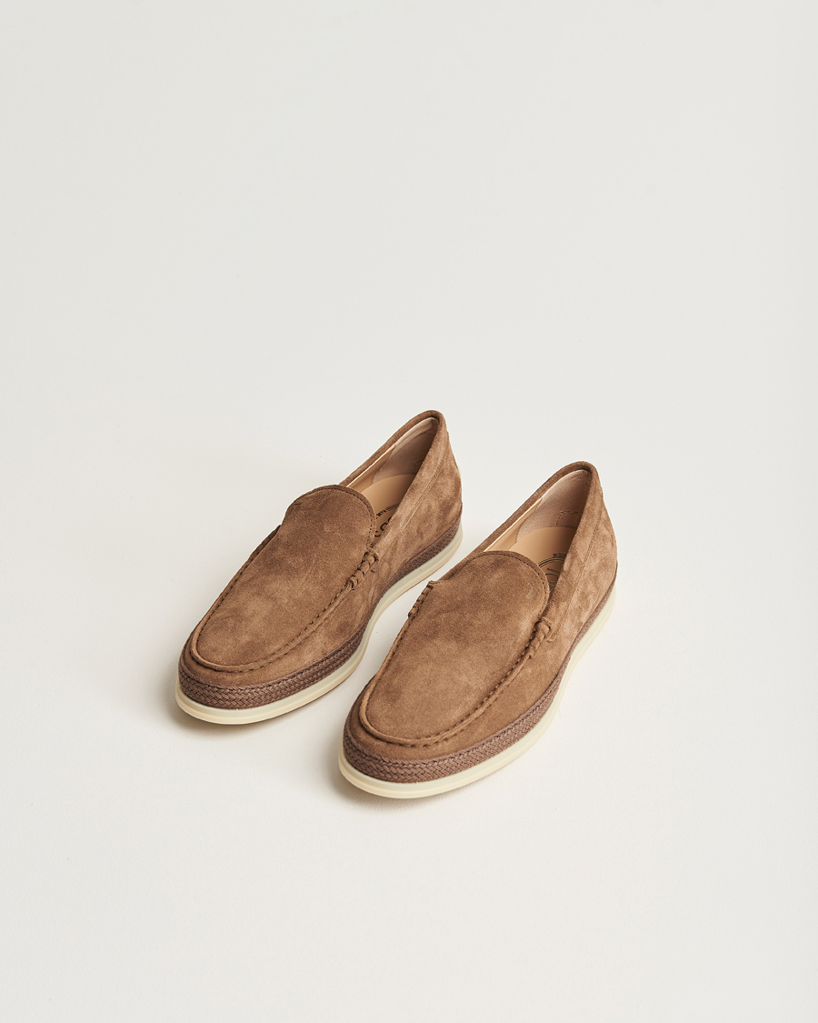 Herre | Tod's Raffia Loafers Brown Suede | Tod's | Raffia Loafers Brown Suede