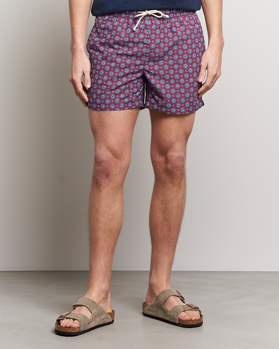 Herre | Tøj | Ripa Ripa | Printed Swimshorts Wine