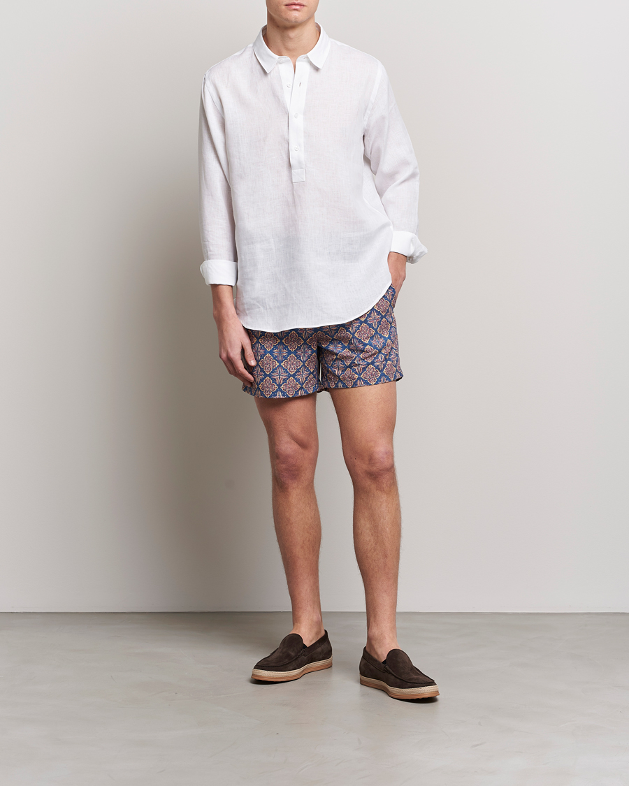 Herre | Badebukser | Ripa Ripa | Printed Swimshorts Blue