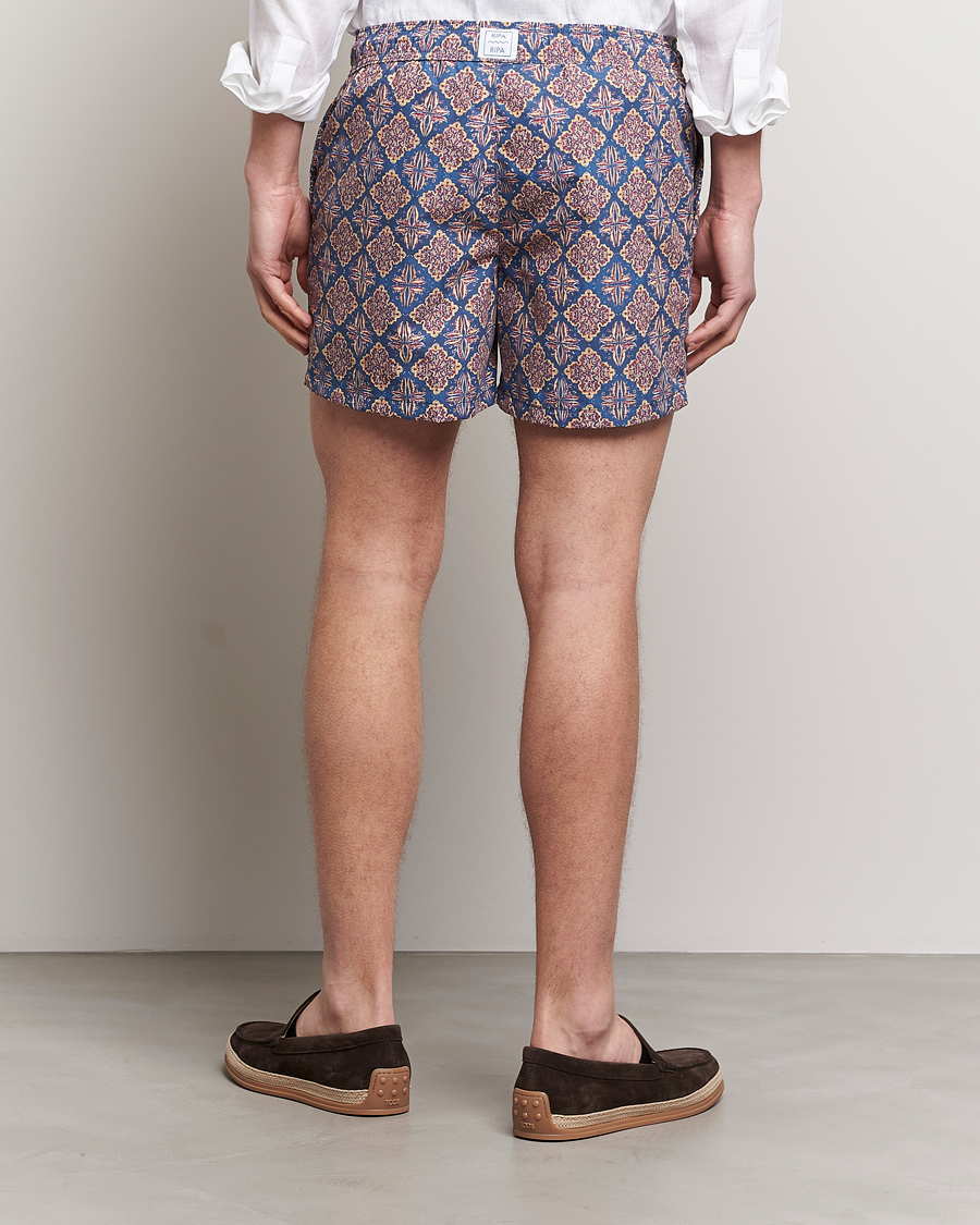 Herre | Badebukser | Ripa Ripa | Printed Swimshorts Blue