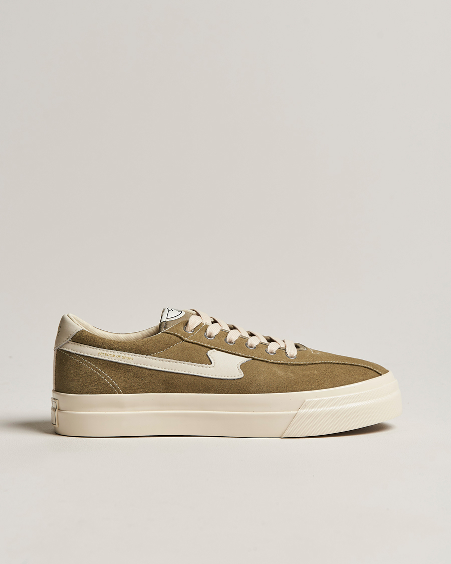 Herre | Stepney Workers Club Dellow S-Strike Suede Sneaker Moss/Ecru | Stepney Workers Club | Dellow S-Strike Suede Sneaker Moss/Ecru
