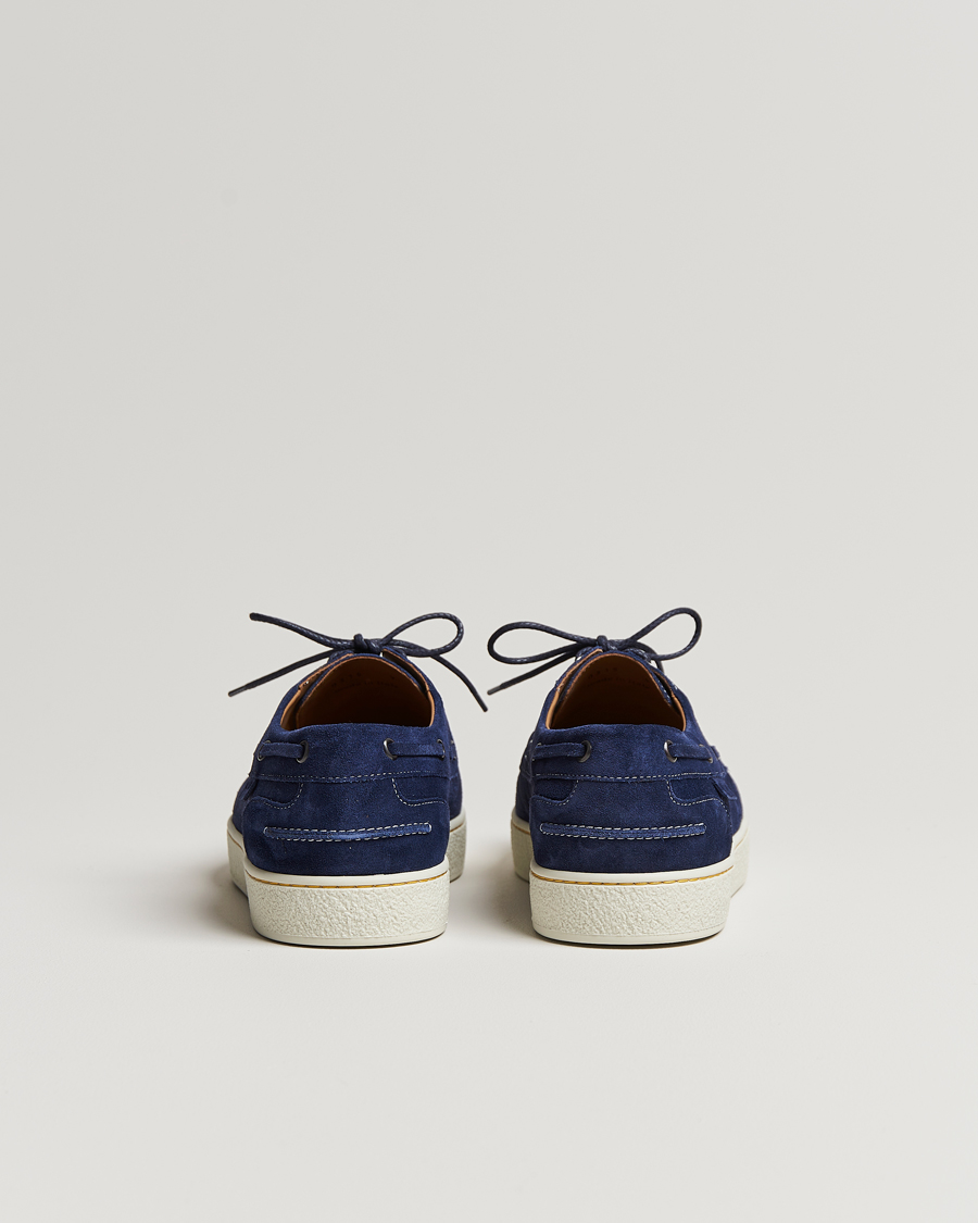 Herre | John Lobb Pier Boatshoe Sneakers Navy Suede | John Lobb | Pier Boatshoe Sneakers Navy Suede