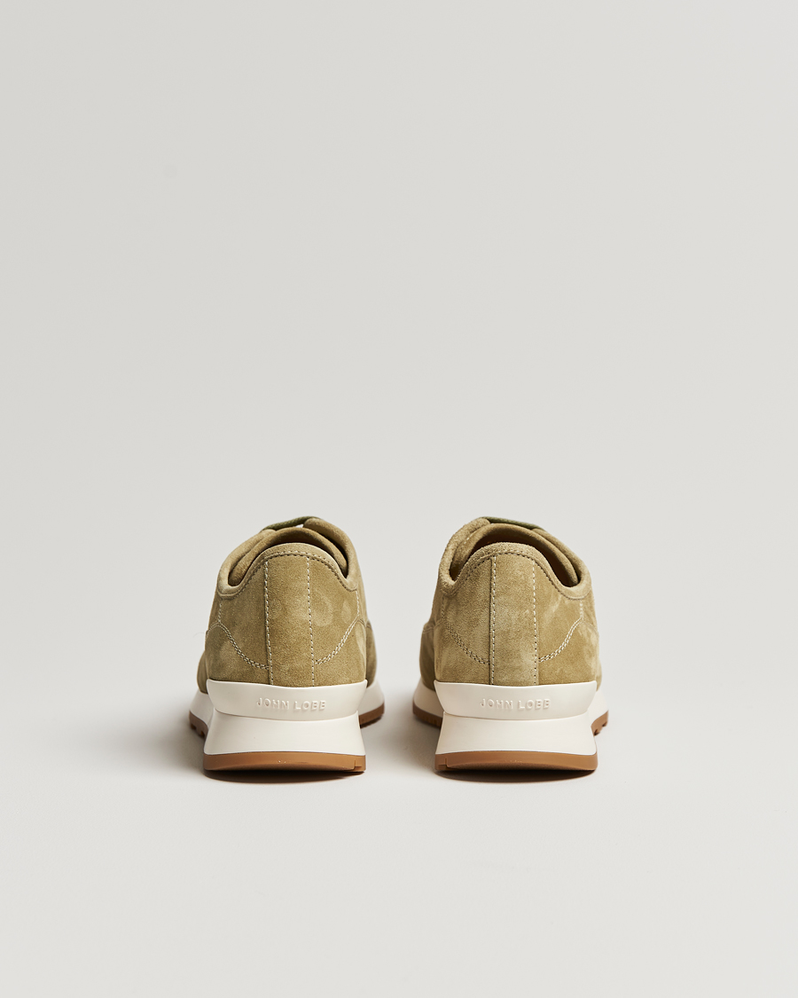 Herre | John Lobb Hurlingham Running Sneakers Moss Suede | John Lobb | Hurlingham Running Sneakers Moss Suede