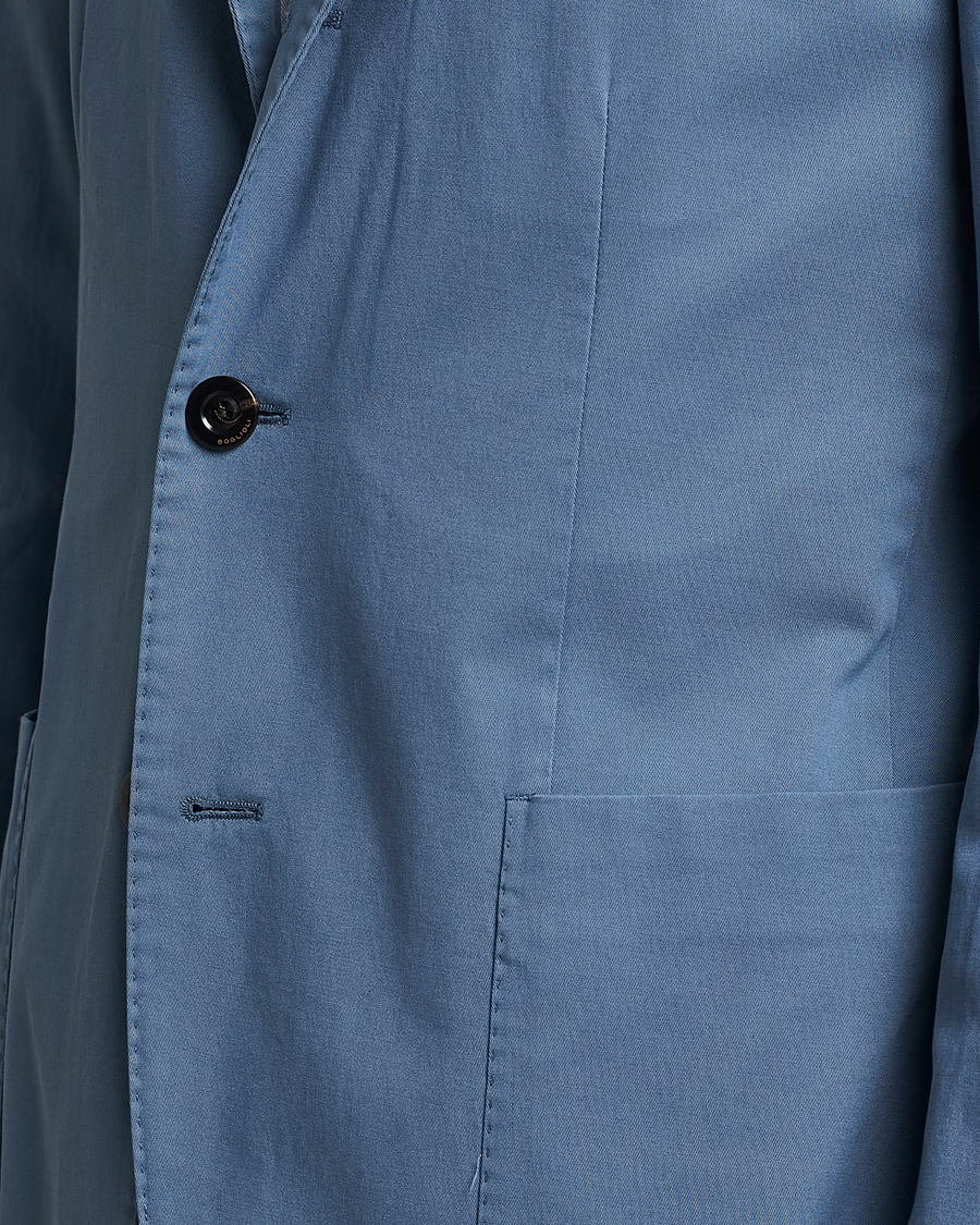 Herre | Blazere & jakker | Boglioli | K Jacket Cotton Stretch Blazer Dusty Blue
