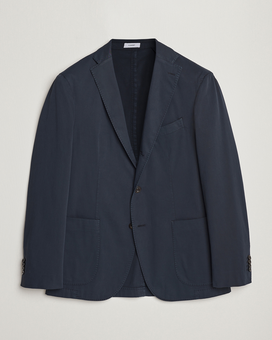 Herre | Blazere & jakker | Boglioli | K Jacket Cotton Stretch Blazer Navy