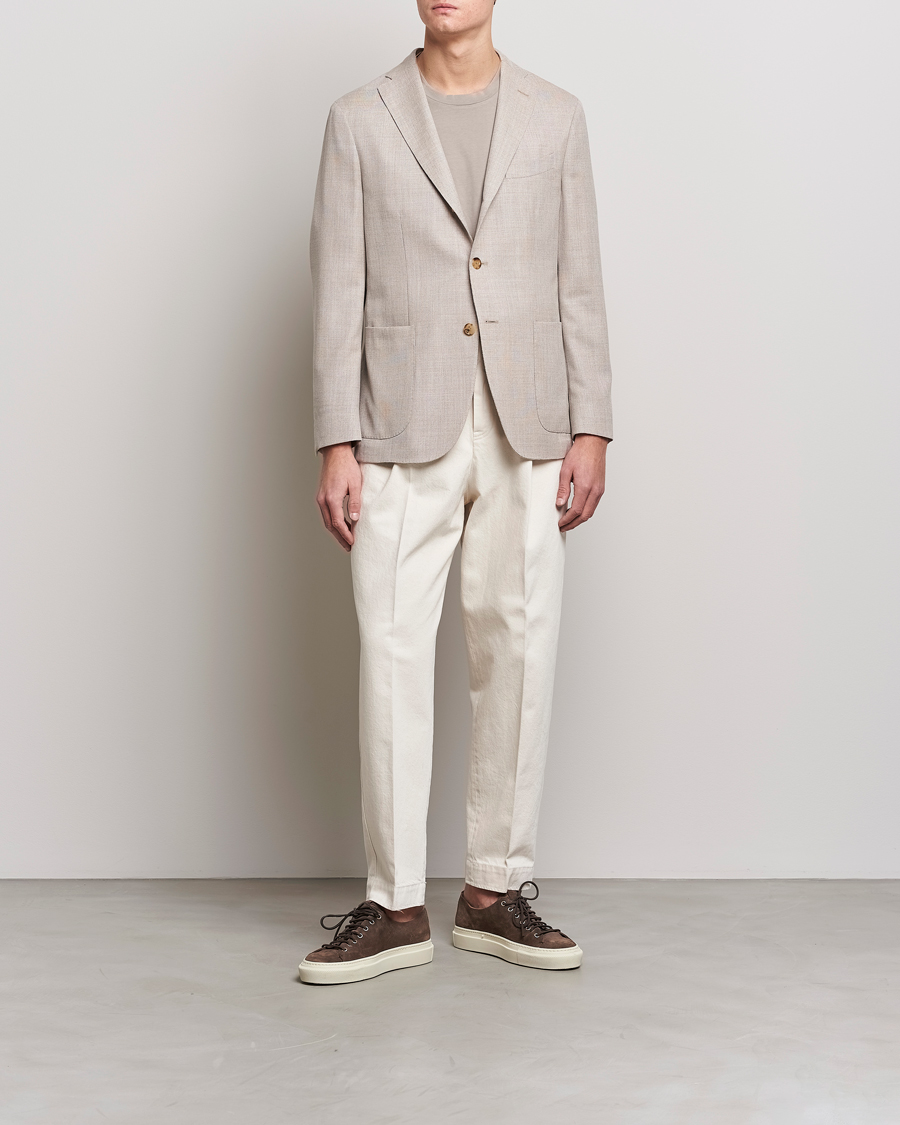 Herre | Blazere & jakker | Boglioli | K Jacket Wool Hopsack Blazer Beige