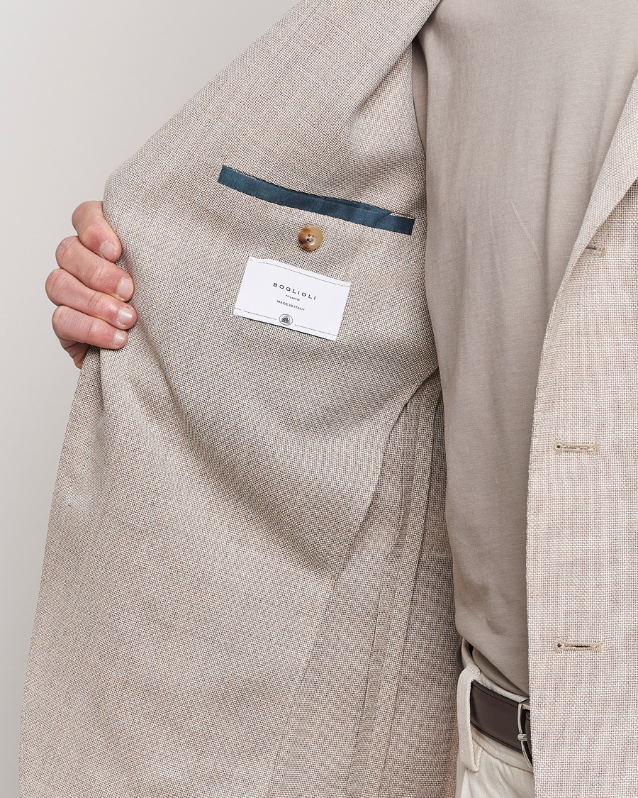 Herre | Blazere & jakker | Boglioli | K Jacket Wool Hopsack Blazer Beige