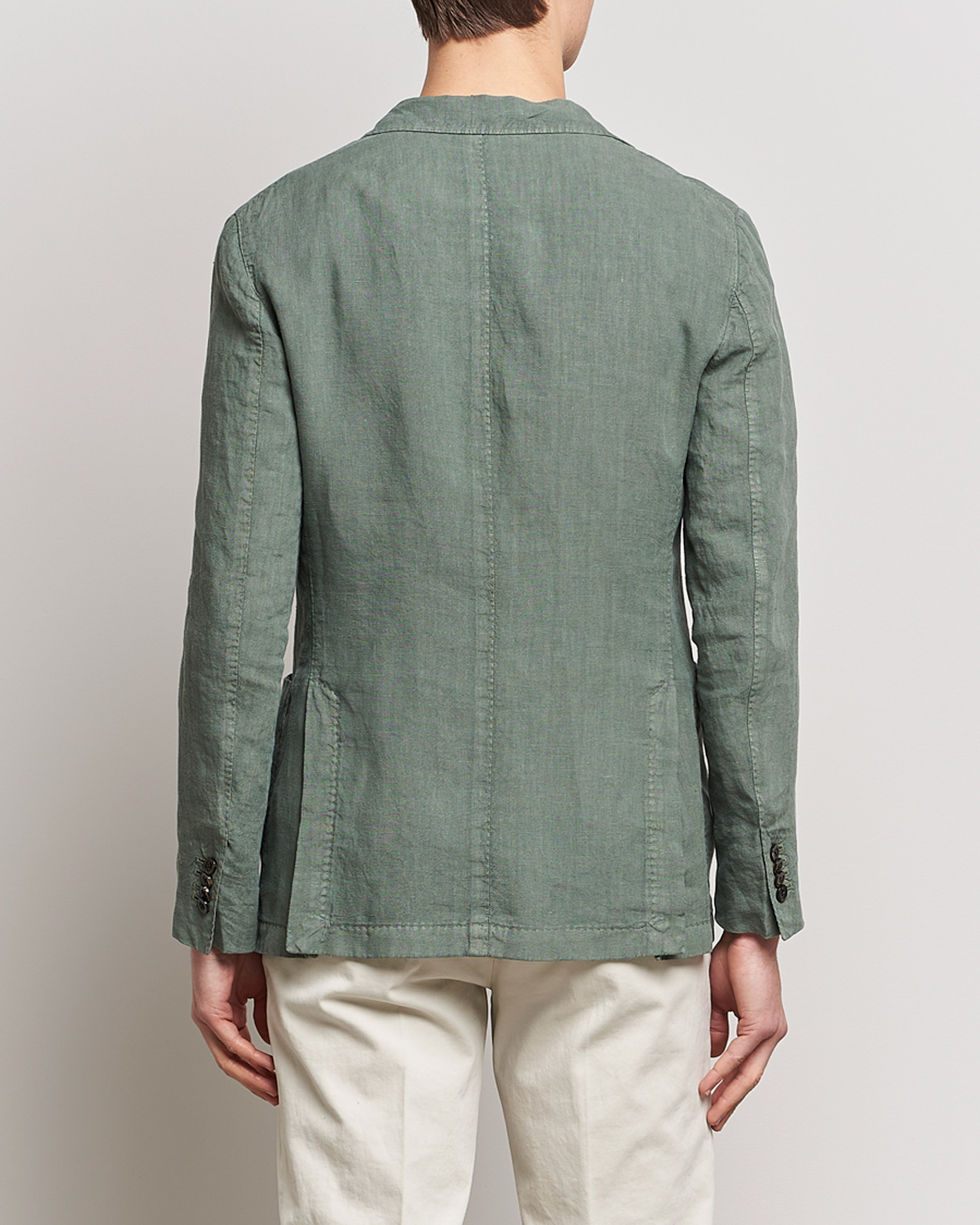 Herre | Blazere & jakker | Boglioli | K Jacket Linen Blazer Sage Green