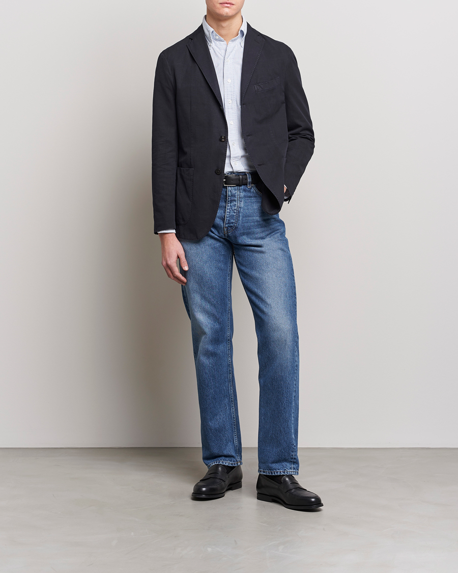 Herre | Blazere & jakker | Boglioli | Cotton/Silk Prince Of Wales Check Blazer Navy