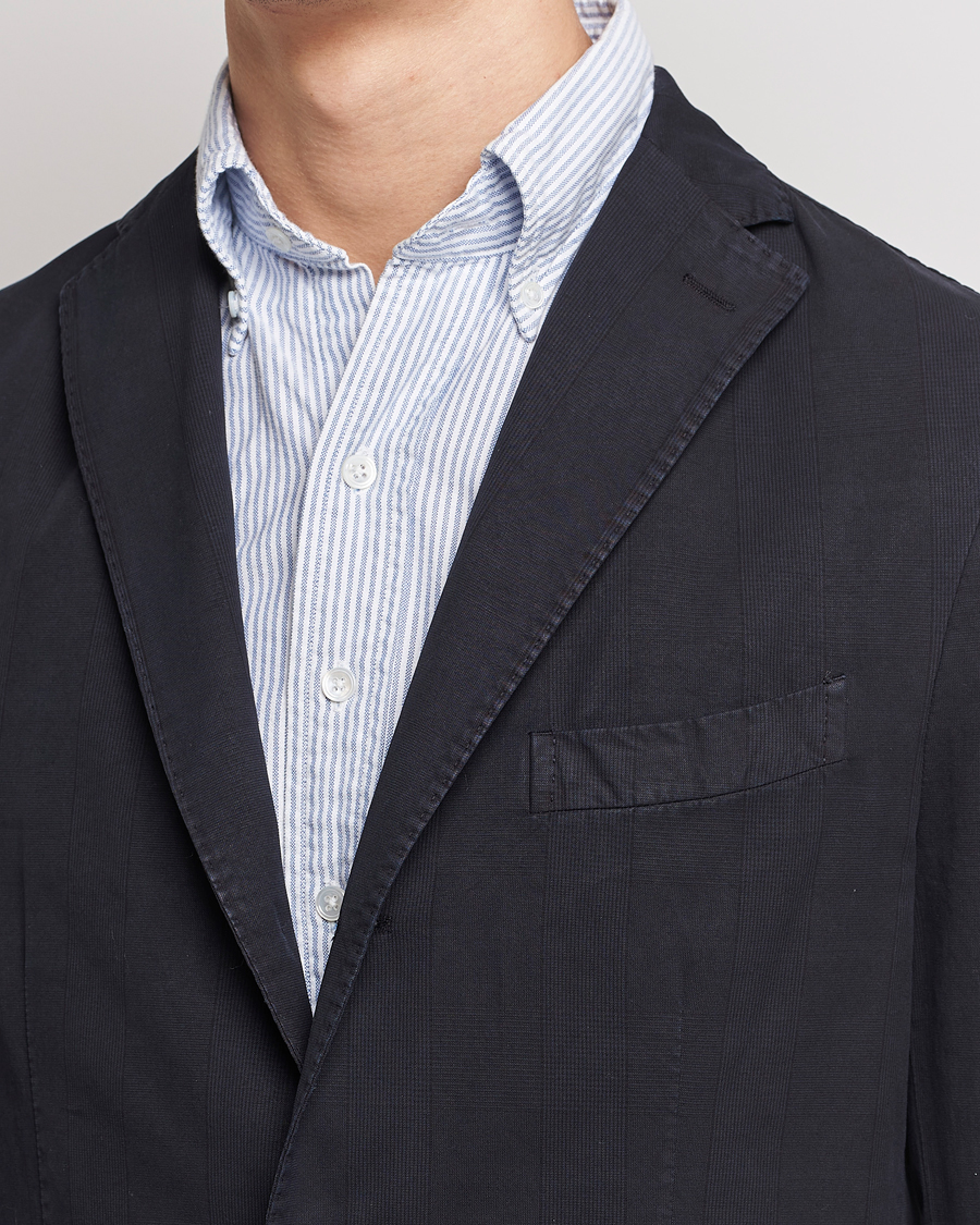 Herre | Blazere & jakker | Boglioli | Cotton/Silk Prince Of Wales Check Blazer Navy