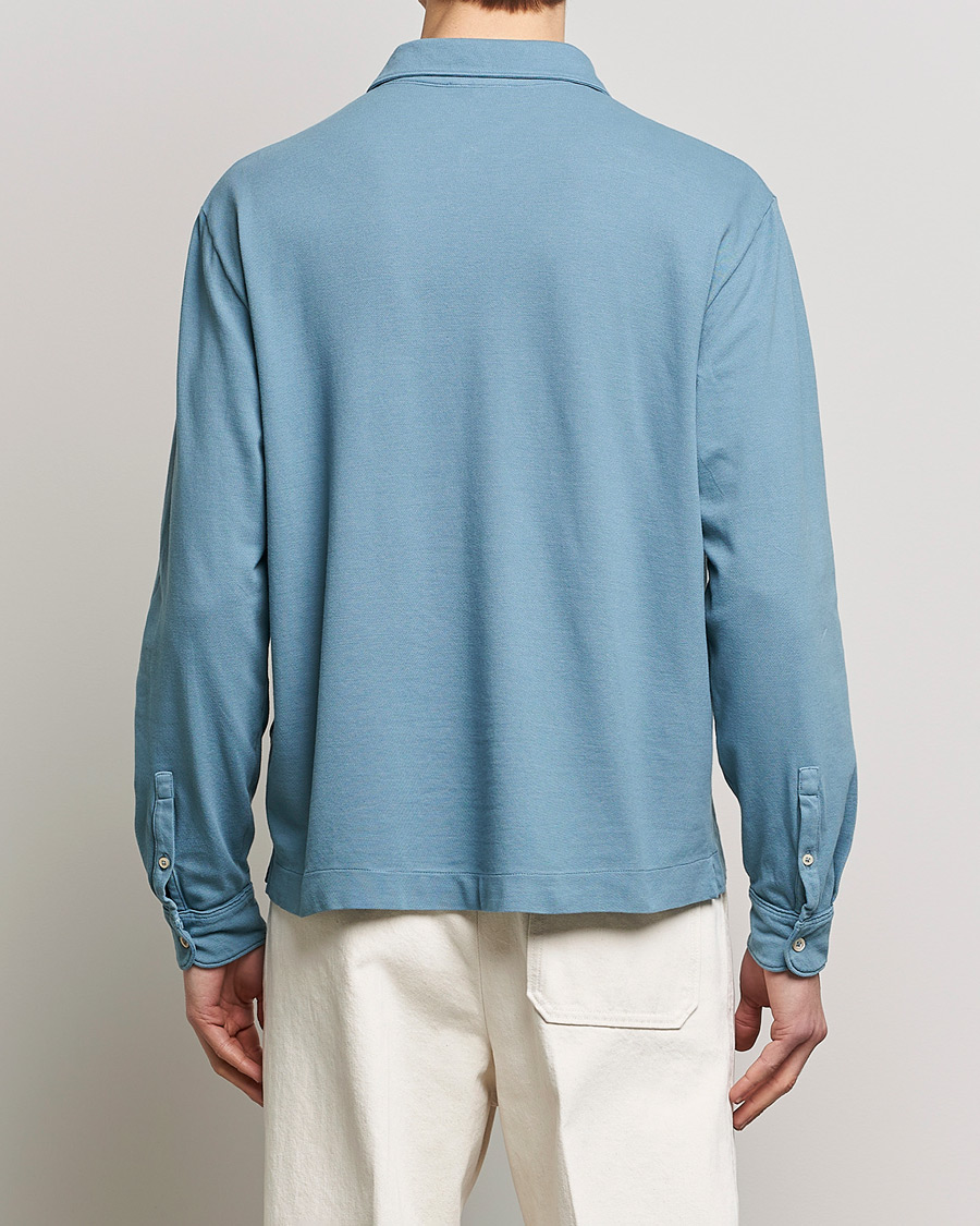 Herre | Trøjer | Boglioli | Long Sleeve Polo Light Blue