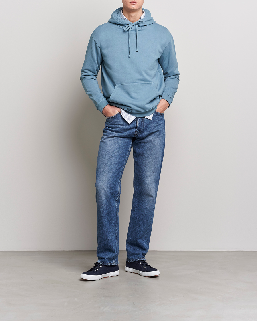 Herre | Trøjer | Boglioli | Hooded Sweater Dusty Blue