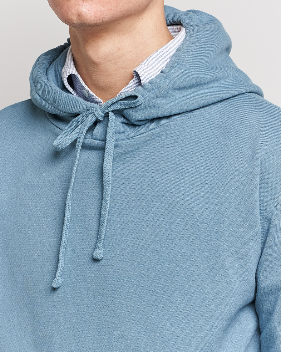 Herre | Trøjer | Boglioli | Hooded Sweater Dusty Blue