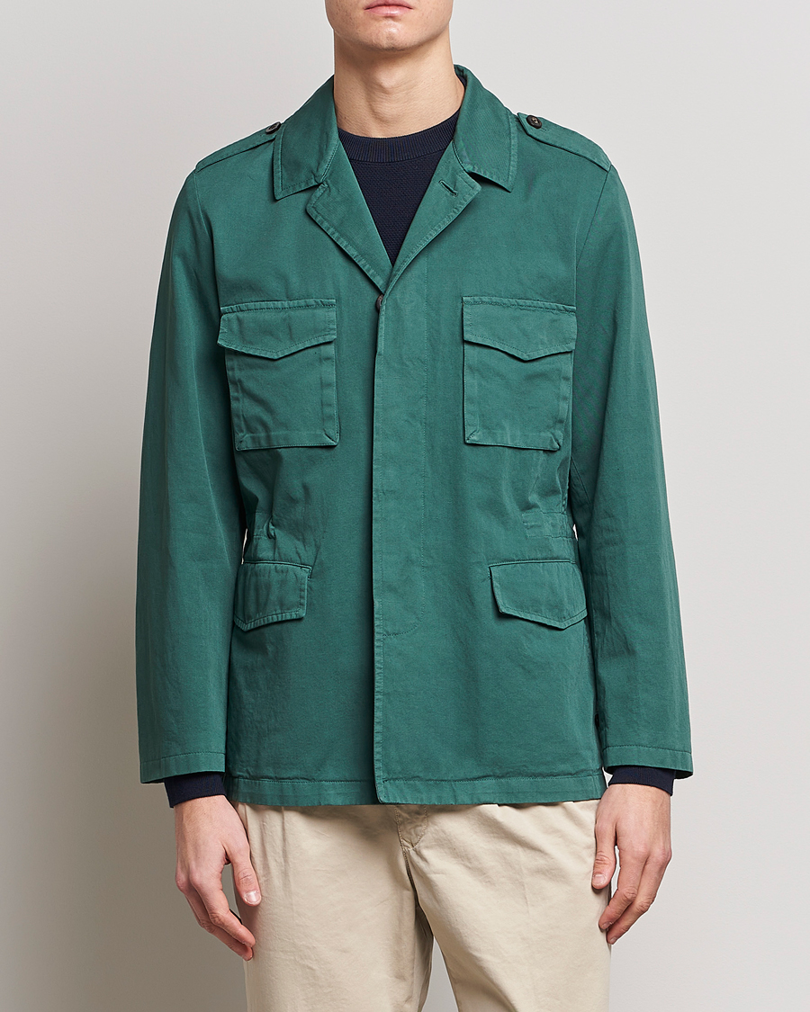 Herre | Enkle jakker | Boglioli | Field Jacket Dark Green