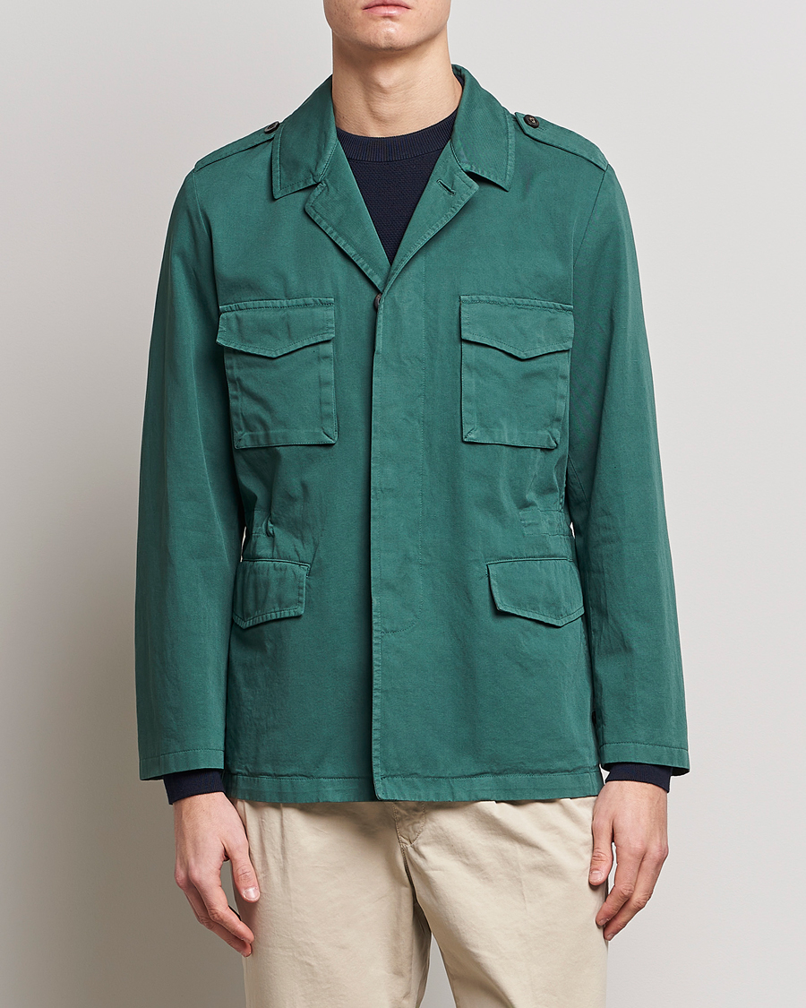 Herre | Jakker | Boglioli | Field Jacket Dark Green