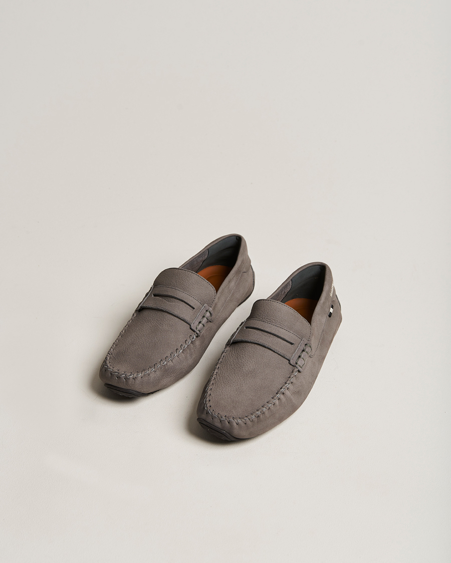 Herre | Loafers | Bally | Peir Calf Leather Car Shoe Dark Mineral