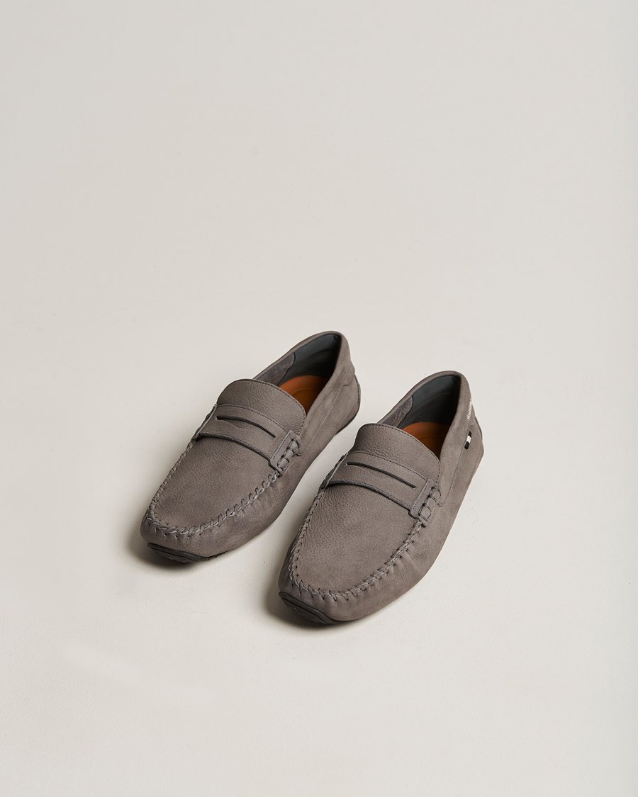 Herre | Bally Peir Calf Leather Car Shoe Dark Mineral | Bally | Peir Calf Leather Car Shoe Dark Mineral