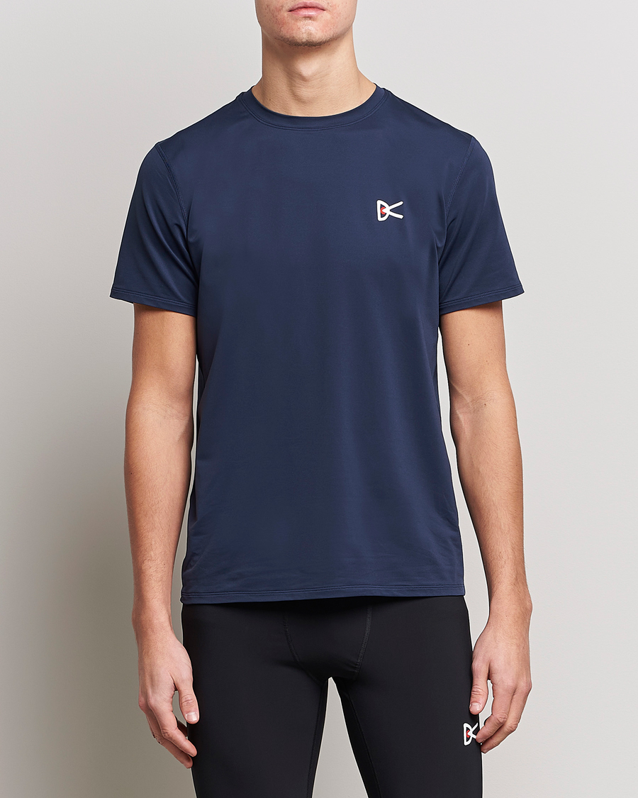 Herre |  | District Vision | Deva-Tech Short Sleeve T-Shirt Navy