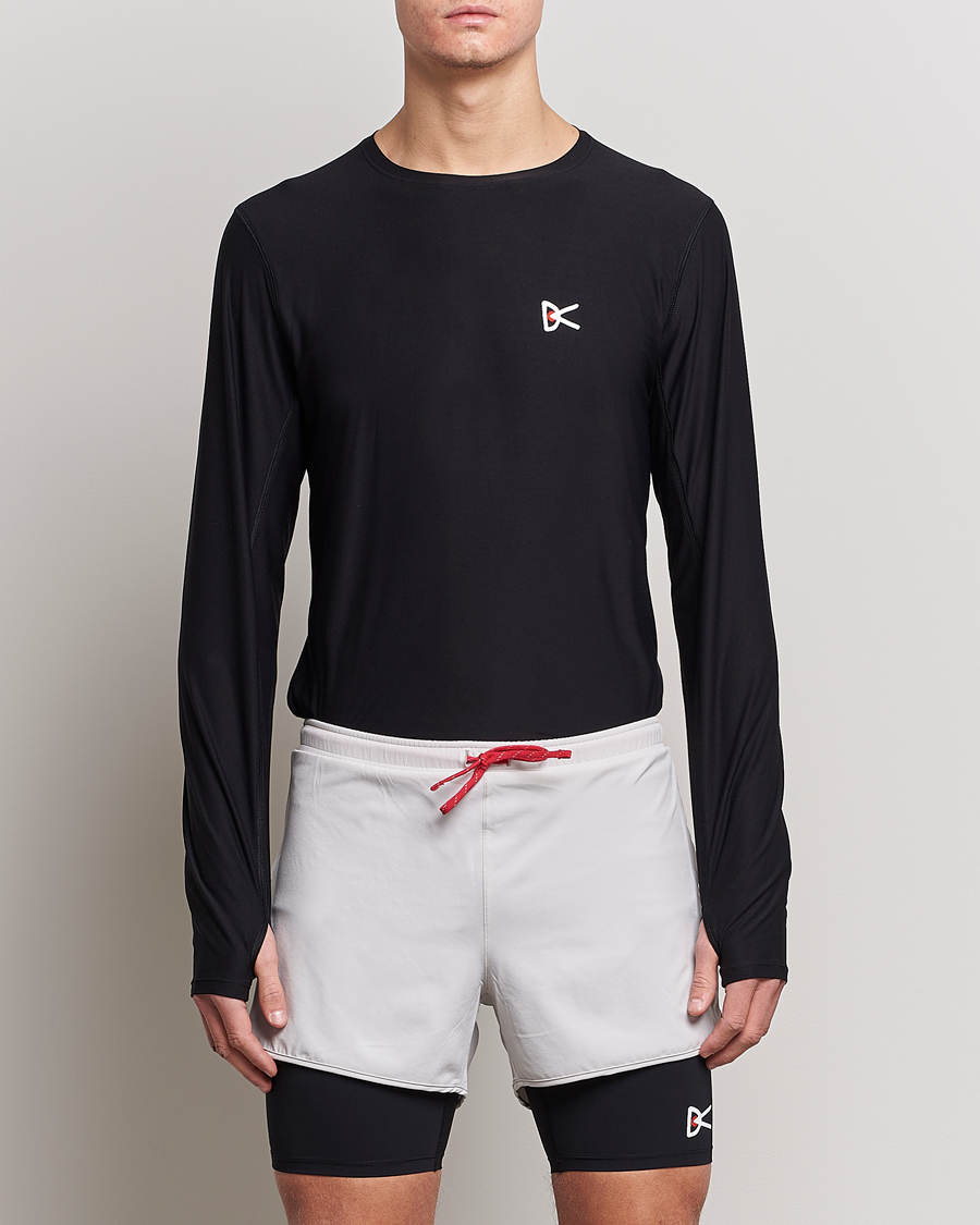 Herre | T-Shirts | District Vision | Aloe-Tech Long Sleeve T-Shirt Black