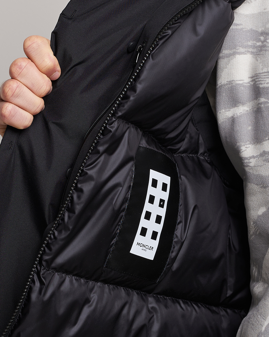 Herre | Veste | Moncler Genius | 4 Moncler Hyke Vanil Hooded Vest Black
