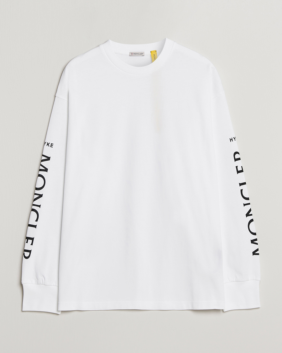 Herre | T-Shirts | Moncler Genius | 4 Moncler Hyke Long Sleeve T-Shirt White