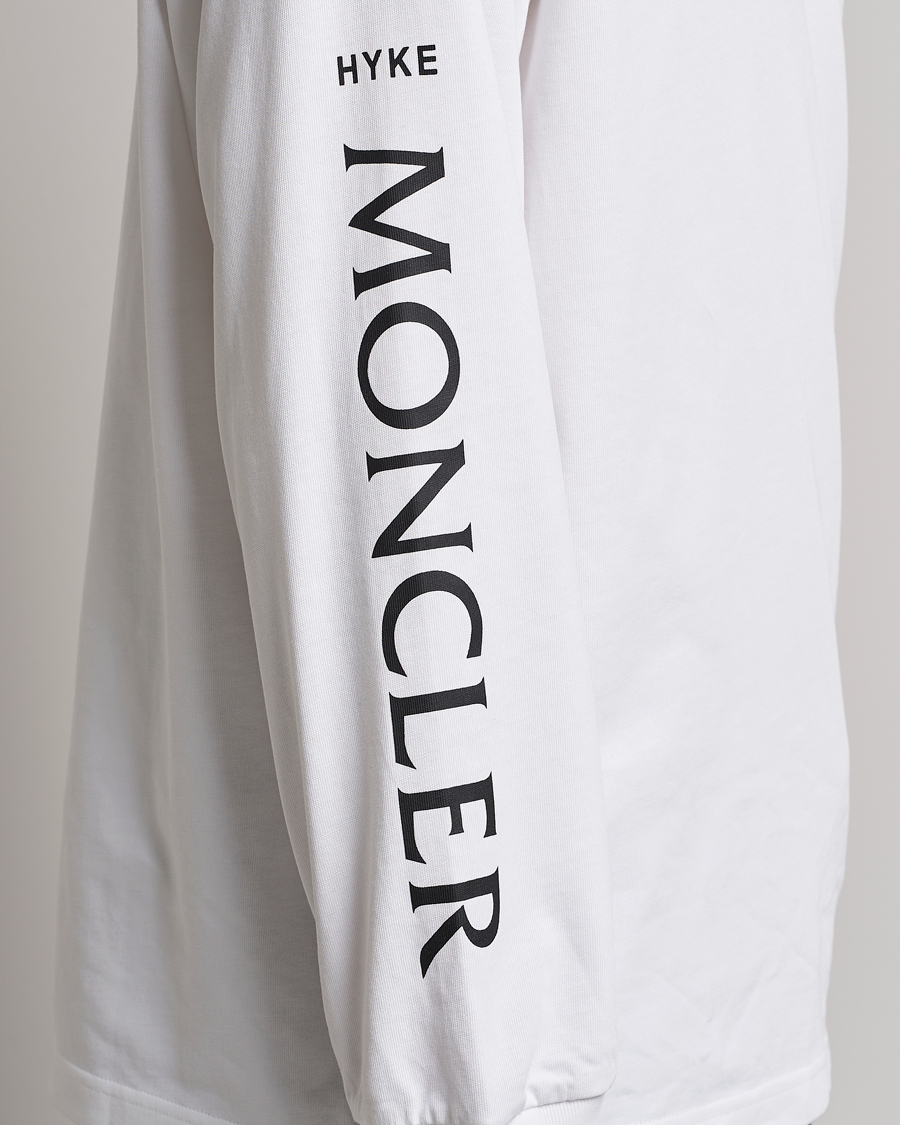 Herre | T-Shirts | Moncler Genius | 4 Moncler Hyke Long Sleeve T-Shirt White