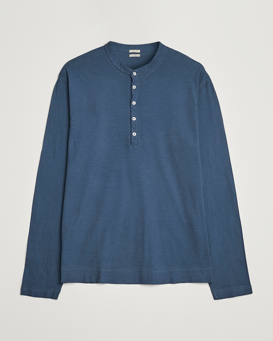 Herre | Trøjer | Massimo Alba | Hawai Watercolor Henley Moon Rock