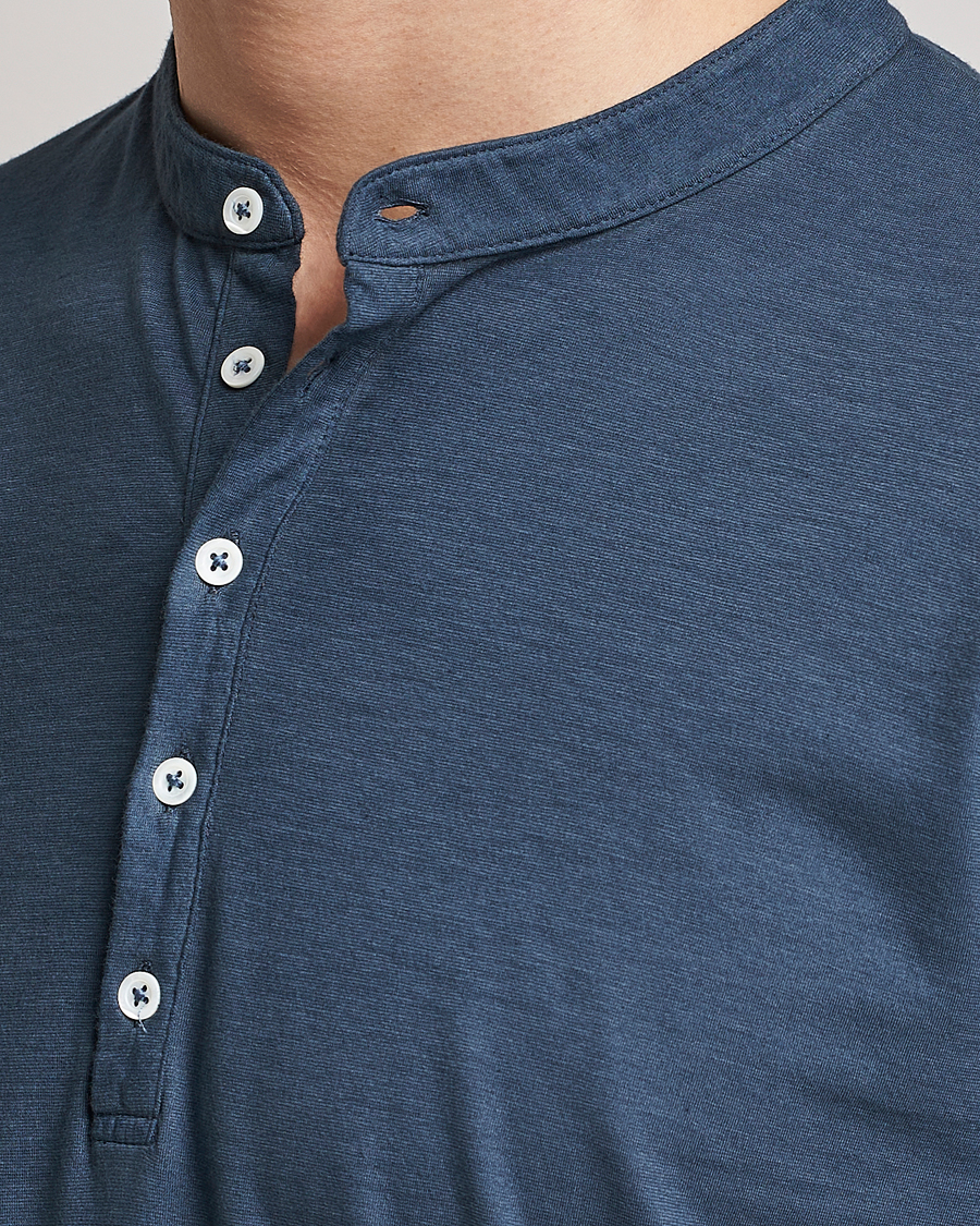 Herre | Trøjer | Massimo Alba | Hawai Watercolor Henley Moon Rock