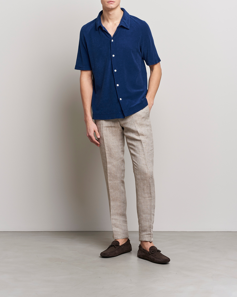 Herre | Polotrøjer | Massimo Alba | Terry Polo Shirt Navy