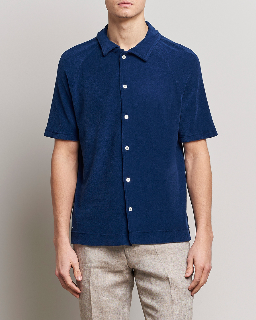 Herre | Polotrøjer | Massimo Alba | Terry Polo Shirt Navy